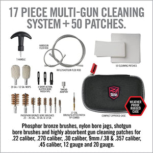 Real Avid Unisex's Gun Boss Universal Pull-Through Cleaning Kit, Grey, No size