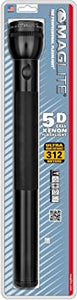 Maglite S5D016 5D Cell Flashlight in Blister Pack - Black