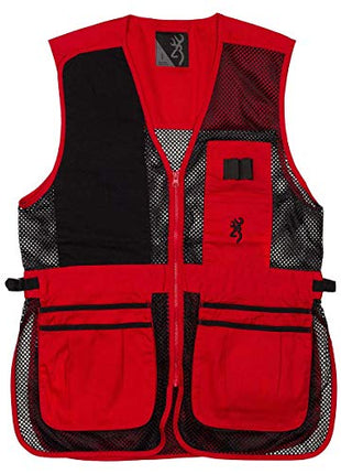 Browning Trapper Creek Shooting Vest (Red/Black)