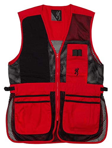 Browning Trapper Creek Shooting Vest (Red/Black)