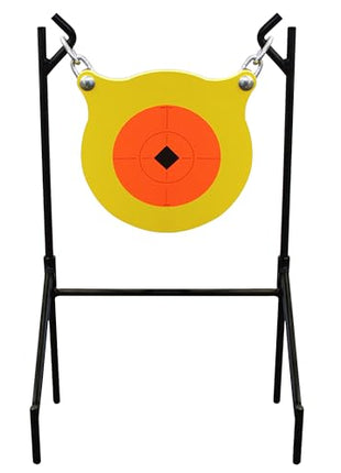 Birchwood Casey World of Targets Boomslang AR500 Shooting Gong Target 1/2" x 9.5" Diameter Yellow