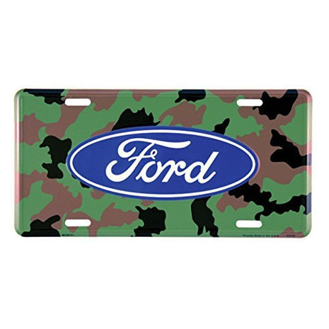 Ford Camo License Plate