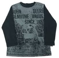 John Deere Boys Long Sleeve Genuine Value T-Shirt Black (14)
