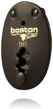 Boston Leather 5840 1 Oval Clip-On Badge Holder for Shield Shaped Badges, Black by Boston Leather