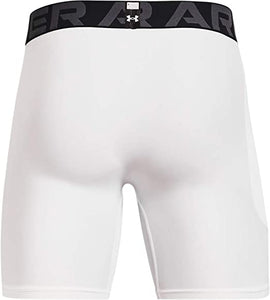 Under Armour UA HG Armour Shorts, Gym Shorts for Sport, Running Shorts Men, White / Black, S