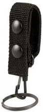 Boston Leather 5435-5 Black Nylon Belt Keeper Key Snap Combination w/Black Snap