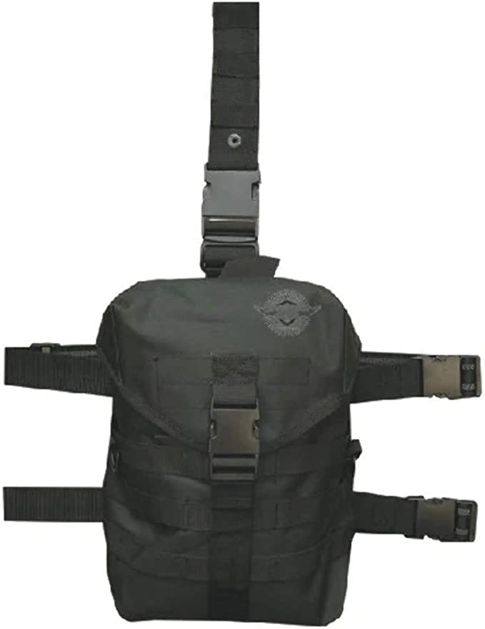 5ive Star Gear Men's Dlg-5S Drop Leg Gas Mask Carrier Black 6283000 Backpack, One Size
