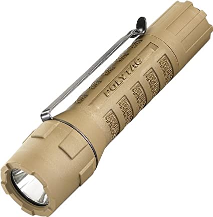 Streamlight 88851 PolyTac LED Flashlight with Lithium Batteries, Coyote - 275 Lumens