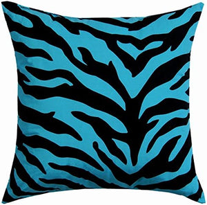 Karin Maki Zebra Square pillow, Blue