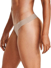 Under Armour - Womens PS Thong 3Pack Underwear Bottoms, Medium, Black (004)
