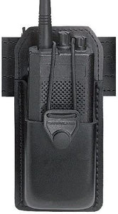 Safariland 762 Radio Carrier With Formed Pouch And Swivel, Black, Basketweave