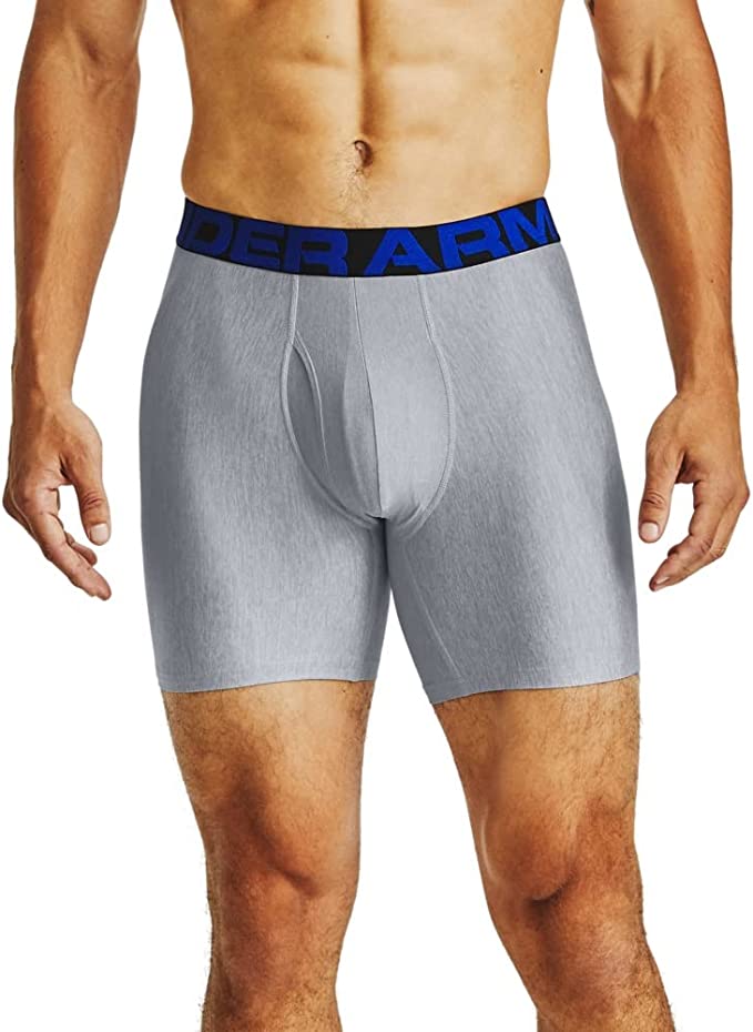 Under Armour Men Tech 6in 2 Pack Quick-drying sports underwear, 2 pack comfortable men's underwear with tight fit