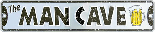 Key Man Cave Road Sign