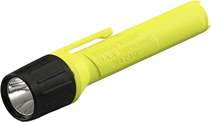 STREAMLIGHT 2AA ProPolymer HAZ-LO - with Alkaline Batteries - Clam - Yellow