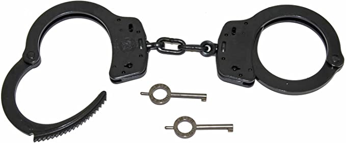 Smith & Wesson Police Issue Double Lock Chain Handcuffs S&W Law Enforcement Professional Grade Cuffs