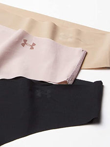 Under Armour - Womens PS Thong 3Pack Underwear Bottoms, Medium, Black (004)