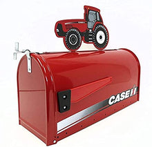 Case IH Rural Style Mailbox with Topper Tractor Red