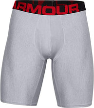 Under Armour Men's Tech 9-inch Boxerjock 2-Pack , Mod Gray Light Heather (011)/Jet Gray Light Heather, Small