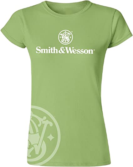 Smith And Wesson Kiwi Ladies T-Shirt Tee (Large)