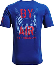 Under Armour Men's New Freedom By Air T-Shirt , Royal (400)/Red , Small