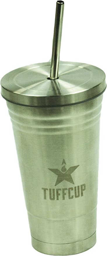 Tuffcup Double Wall Stainless Steel Cold Cup With Cleaning Brush, BPA-Free