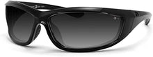 Bobster Charger ECHA001 Oval Sunglasses,Black Frame/Smoke Lens,One Size