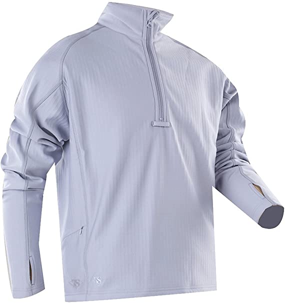 TRU-SPEC Men's 24/7 Zip Thru Grid Fleece Sweatshirt