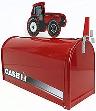 Case IH Rural Style Mailbox with Topper Tractor Red