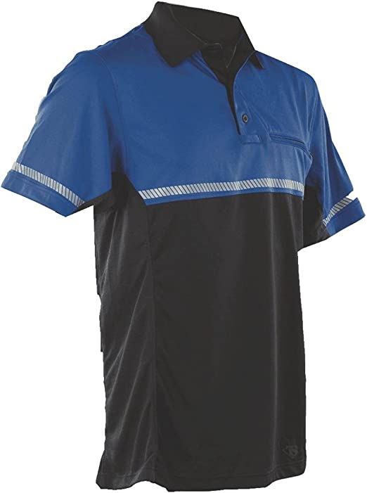 Tru-Spec Men's Polo Shirt, 24-7 Roy Bl Bike Perf W/Refl Tape S/s, 2XL, Royal Blue, XX-Large
