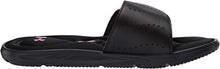 Under Armour Women's Ignite IX SL Slide Sandal, Black (002)/Pink Surge, 6 M US