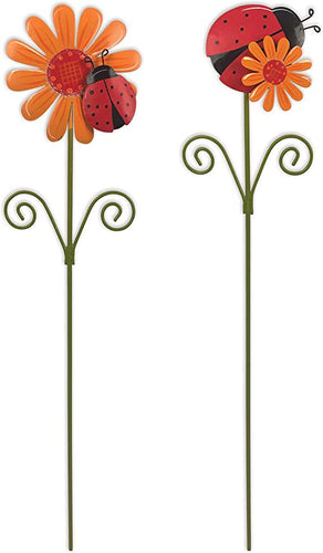 Sunset Vista Designs 93278 Country Garden Plant Picks, Ladybug/Flower