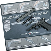 Real Avid Smart Mat for Glock Handguns Platform: 19x16” Pistol Cleaning Mat with Disassembly Instructions, Integrated Magnetic Parts Tray, Heavy-Duty, Oil and Solvent-Resistant Protective Gun Mat