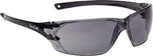 Bolle Safety 253-PR-40058 Prism Safety Eyewear with Shiny Black Rimless Frame and Smoke Anti-Scratch/Anti-Fog Lens, 180-Pair, Universal