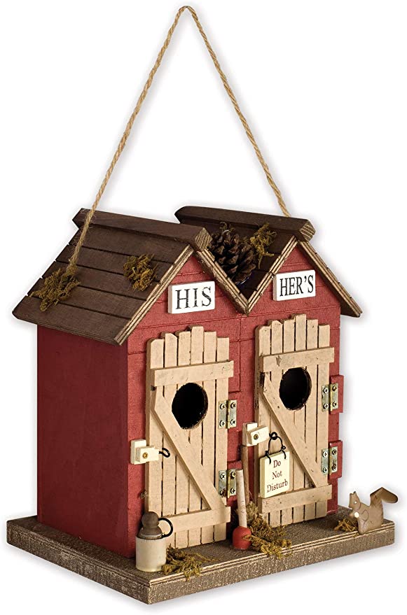 Sunset Vista Designs BPS-04 Welcome to The Woods Decorative Bird House for Him and Her