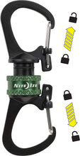 Nite Ize SlideLock 360° Magnetic Locking Dual Carabiner,