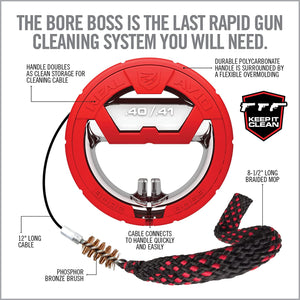 Real Avid Bore Boss Clean Storing, Pull Through, Bore Cleaning System