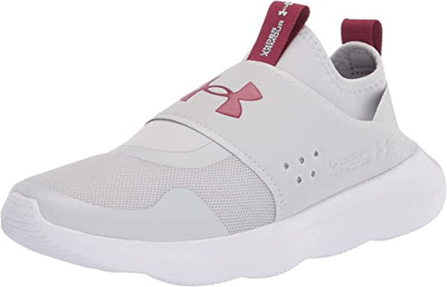 Under Armour Women's Runplay Running Shoe, Halo Gray (108)/Wildflower