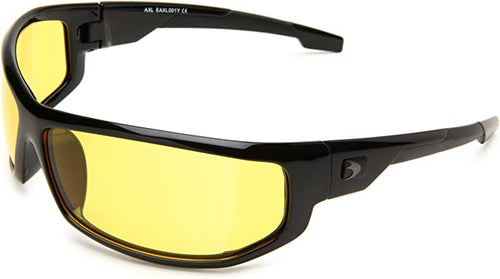 Bobster ® AXL, Gloss Black Frame, Yellow Lens