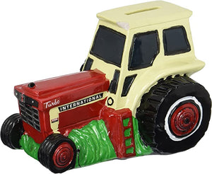 M. CORNELL IMPORTERS Case Tractor Bank, Red, Yelloy, Green, L