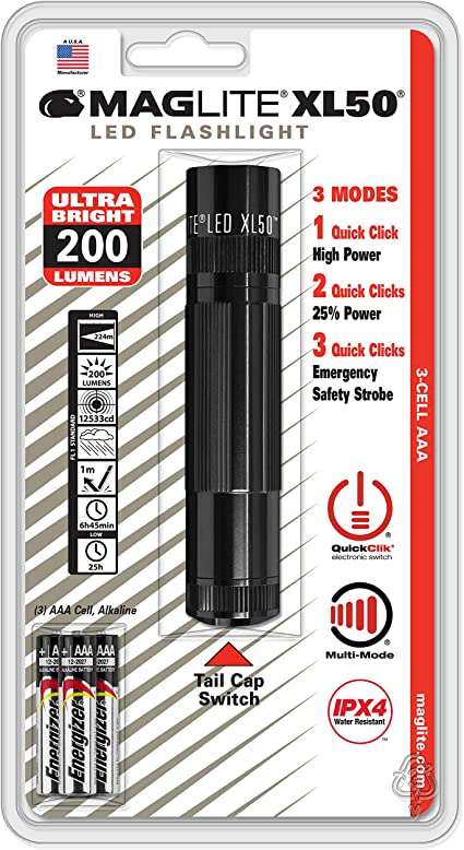 Maglite Xl50 LED Torch - Black