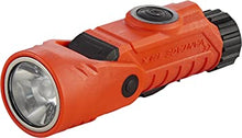 STREAMLIGHT 88901 Vantage 180 Right-Angle Multi-Function Flashlight with White and Blue LEDs, Lithium Batteries and Helmet Bracket, Orange