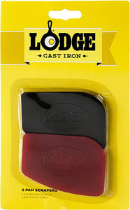 Lodge SCRAPERPK Pan Scrapers, Set of 2, Polycarbonate, Multi-Colour