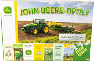 John Deere-Opoly Board Game, Family Games, Fun for Adults and Children, Family Kids Board Game, Suitable for Children 8 Years+