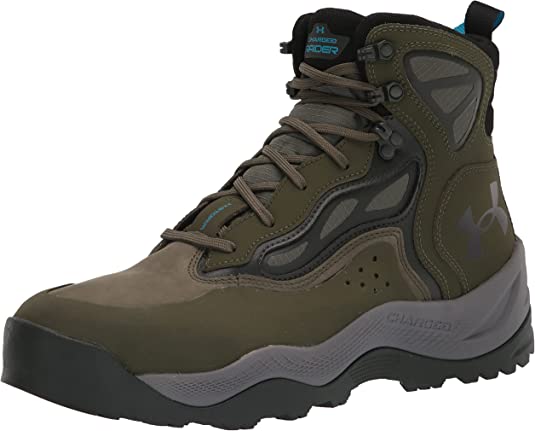 Under Armour Men's Charged Raider Mid Hiking Boot, Marine OD Green (300)/Baroque Green, 8