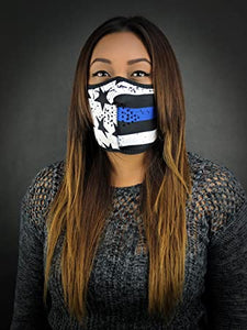 Zanheadgear WNFM171H Neoprene Face (Thin Blue Line Half Mask), Adult/Unisex