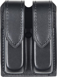 Safariland Duty Gear Glock 17 Hidden Snap Double Handgun Magazine Pouch (Plain Black)