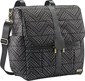 JJ Cole Infant Baby Backpack Diaper Bag Large Capacity Black Aztec